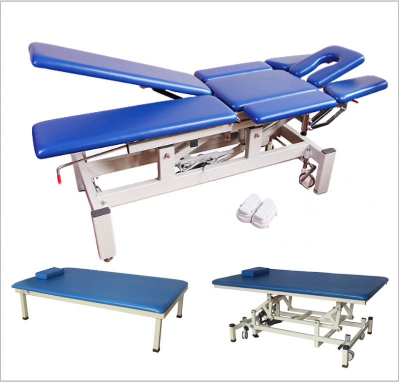 Multi position massage treatment bed-