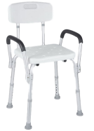 Bath chair with armrest