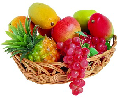 Simulation of fruits and vegetables-