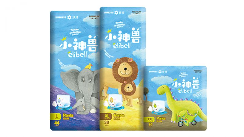 Elibell 小神獸嬰兒拉拉褲-