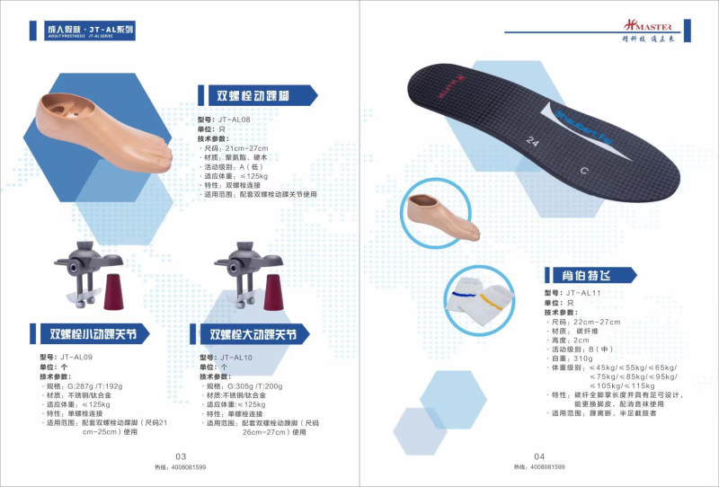 雙螺栓動(dòng)踝腳-
