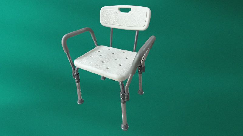 Spliced shower chair-