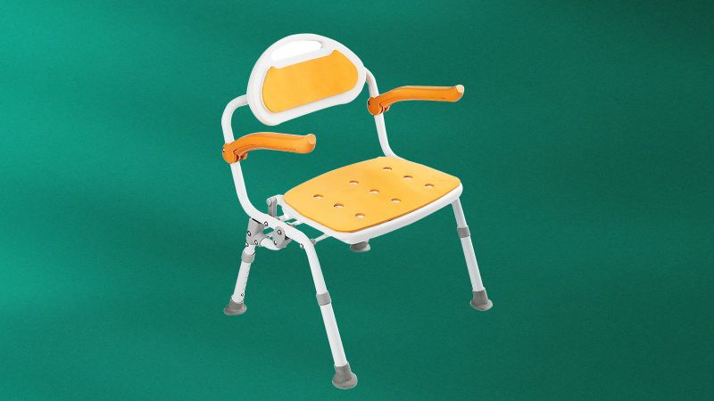 Folding bath chair-