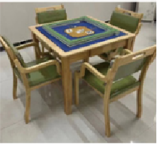 Chess and card table set-