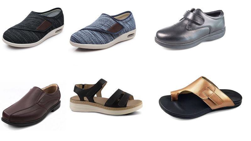 拇外翻寬鞋頭糖尿病鞋-