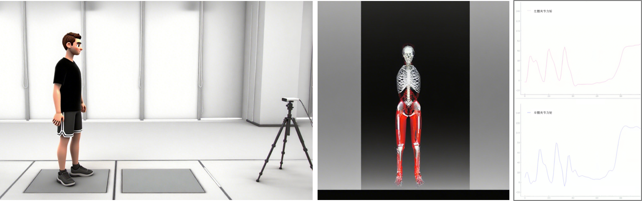 基于無標(biāo)記運動捕獲的人體下肢生物力學(xué)分析系統(tǒng)